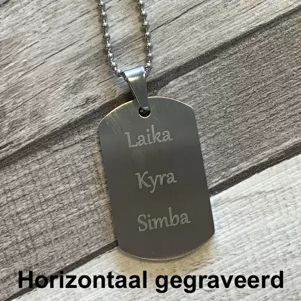 Horizontaal Gegraveerd