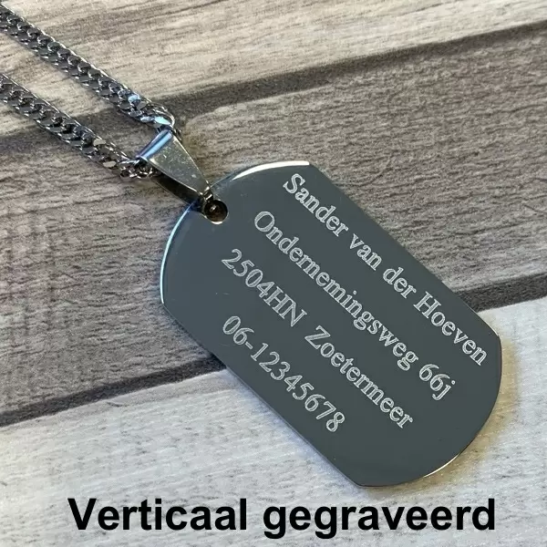 Verticaal Gegraveerd