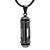 Ashanger / Haarlok Sieraad Glas Cilinder Zwart RVS kopen