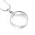 Ashanger / Haarlok hanger Zilverkleurige Glas Medaillon 25mm RVS kopen