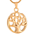 Voordelige Ashanger Levensboom 24mm - Tree of Life RVS Goudkleurig kopen bij webwinkel Monzaique.nl