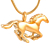 Voordelige Ashanger Paard RVS Goudkleurig kopen bij webwinkel Monzaique.nl