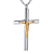 Voordelige Ashanger Grote Gepolijste Kruis Met  goudkleurige Jezus RVS kopen bij webwinkel Monzaique.nl