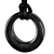 Voordelige As Hanger Eternity Cirkel Black RVS (incl ketting) kopen bij webwinkel Monzaique.nl