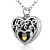Voordelige Zilveren (925) Ashanger Hart Love Goudkleurige hartje - Sterling Zilver kopen bij webwinkel Monzaique.nl