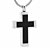Voordelige Ashanger Zilverkleurig Kruis met Zwart RVS kopen bij webwinkel Monzaique.nl