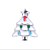 Voordelige Floating Charm Witte Kerstboom kopen bij webwinkel Monzaique.nl