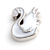 Voordelige Floating Charm Witte Zwaan kopen bij webwinkel Monzaique.nl