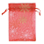 Voordelige Cadeau Verpakking Organza Kerst-Rood Sneeuwvlokken kopen bij webwinkel Monzaique.nl