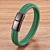 Voordelige Graveerbare Groene Lederen Gevlochten Armband met Zwarte Sluiting (div afmetingen) kopen bij webwinkel Monzaique.nl
