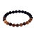 Voordelige Kralen Armband Natural Stone Black/Brown 17-19cm kopen bij webwinkel Monzaique.nl