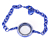 Voordelige Memory Locket Armband Kristal Strass Blauw 25 mm kopen bij webwinkel Monzaique.nl