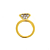 Voordelige Bedel Goudkleurige Ring voor Mesh Armband kopen bij webwinkel Monzaique.nl