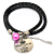 Voordelige Pinkiezz Armband Zwart - Keep Calm And Love Life kopen bij webwinkel Monzaique.nl