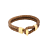 Voordelige Yehwang Gevlochten Armband met Anker Bruin 22cm (Edelstaal) kopen bij webwinkel Monzaique.nl