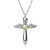 Voordelige Zilveren (925) Ashanger Kruis met Vleugels - Sterling Zilver kopen bij webwinkel Monzaique.nl